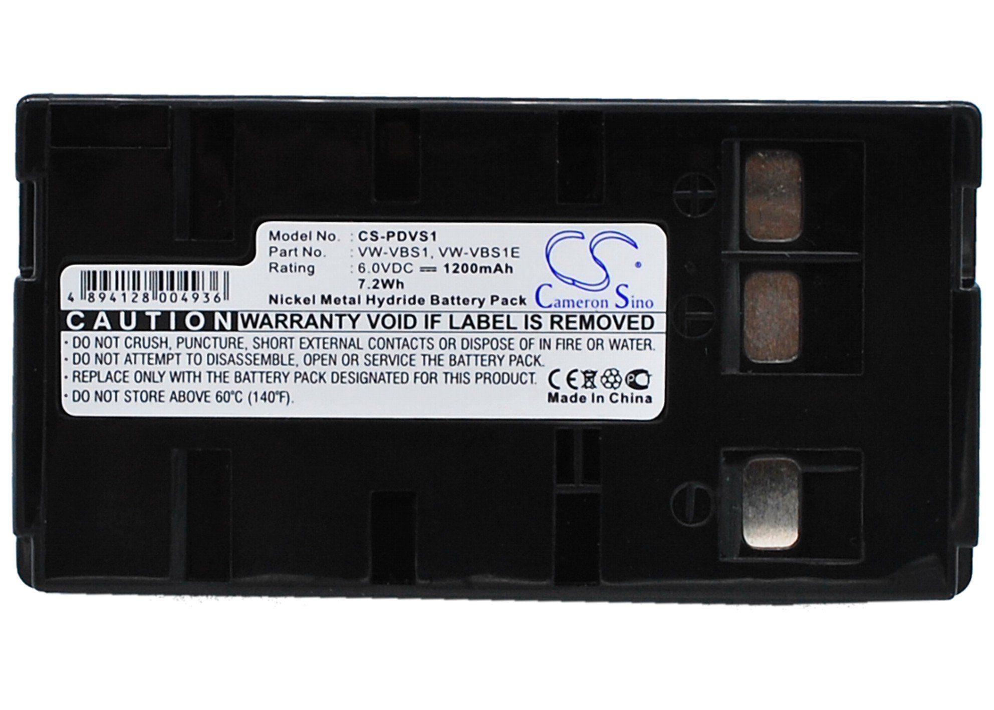 Amazon.com: 6.0V 1200mAh VW-VBS1 VW-VBS2E VW-VBS1E Battery